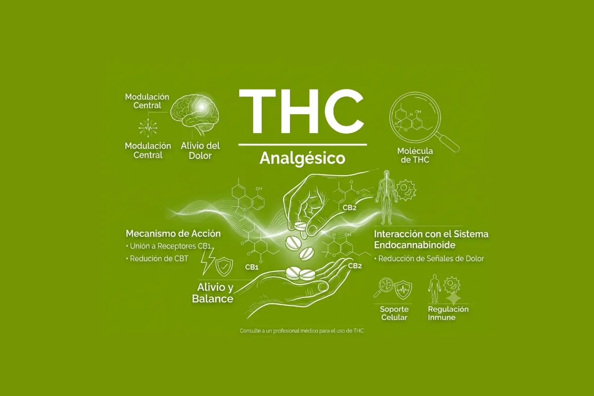 THC analgésico — alivio del dolor crónico
